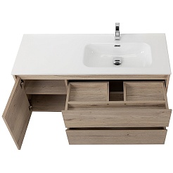 BelBagno Тумба с раковиной Kraft 120 R подвесная Rovere Galifax Bianco – фотография-8