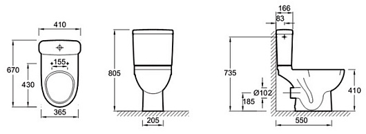 Jacob Delafon Унитаз-компакт Odeon Up 4956CK-00 – картинка-5