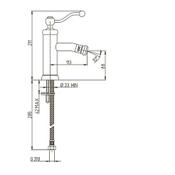 Cezares Смеситель для биде Duomo 88CR304 хром – фотография-4