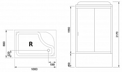 Royal Bath Душевая кабина RB 8100BP2-M правая – фотография-7