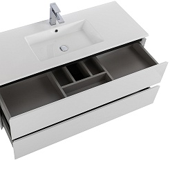 Cezares Тумба с раковиной Plane 120 подвесная bianco lucido раковина CZR-8002-120 – фотография-5