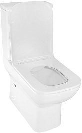 Azario Унитаз-компакт Varo AZ-2171 безободковый с бачком с сиденьем микролифт белый – фотография-6
