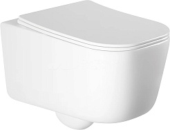 Aquatek Унитаз подвесной Лугано AQ2002-00 в комплекте с инсталляцией Standard INS-0000012 с клавишей смыва KDI-0000014 хром матовый и крепления KKI-0000002 – фотография-3