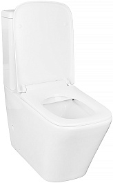 Azario Унитаз-компакт Quadro AZ-2175-1 безободковый с бачком с сиденьем микролифт белый – фотография-6