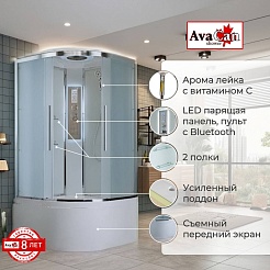 Avacan Душевая кабина 100/100 EM5010LED – фотография-2