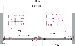 BelBagno Душевая дверь в нишу Soft Close-2 SOFT_CLOSE-2-BF-1-110-C-Cr 110x200 профиль хром стекло прозрачное – фотография-12