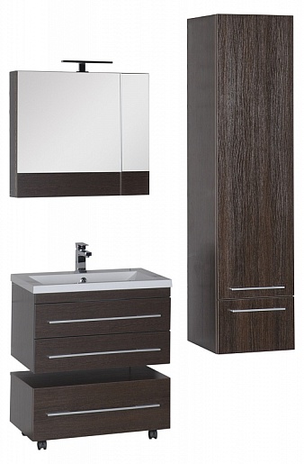 Aquanet Тумба подкатная "Нота 75" венге – картинка-11