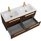 BelBagno Мебель для ванной Eco Cer-N 120 с 4 ящиками орех шоколад софт CZR-8073-120-2 ручки сатиновое золото – картинка-34