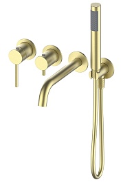 Oliveeka Душевая система Y OL-889017-BG золотой матовый – фотография-1