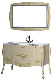 Aquanet Тумба с раковиной "Виктория 120" олива – фотография-8