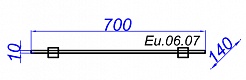 Aqwella Полка стеклянная Европа 70 – фотография-6