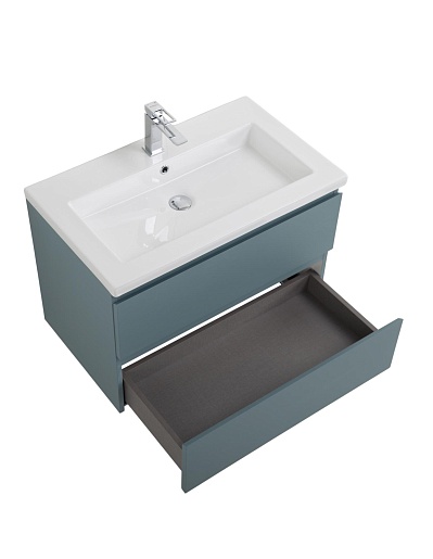 BelBagno Тумба под раковину Kraft 75 подвесная Голубой матовый – картинка-5