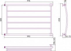 Стилье Полотенцесушитель Минор 600х1000 – фотография-2
