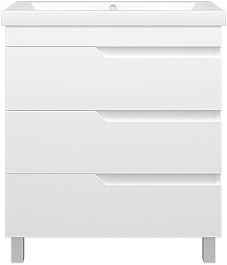 Misty Тумба под раковину Софт 75 белая – фотография-1