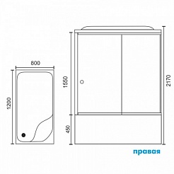 Royal Bath Душевая кабина RB 8120BP2-T-R – фотография-2