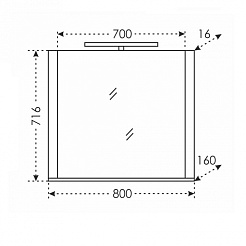 СанТа Мебель для ванной Калипсо 80 – фотография-7