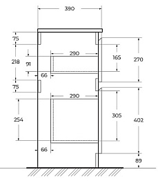 BelBagno Тумба под раковину Kraft 39 50 напольная Rovere Tabacco – фотография-9