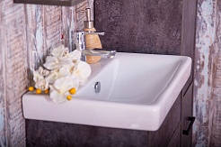 Бриклаер Мебель для ванной Чили 55 цемент – фотография-8