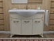 Какса-а Мебель для ванной Классик-Д 120 бежевый/золото, подсветка – фотография-12