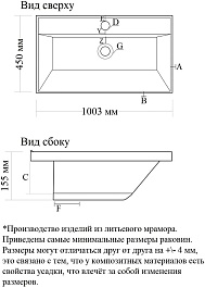 Velvex Мебельная раковина Madera Classica 100 белая – фотография-2