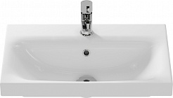 Бриклаер Мебель для ванной Кристалл 60 с зеркалом со шкафчиком белая – фотография-10