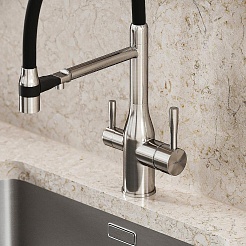 Sancos Смеситель для кухни Garda SC4009BN брашированный никель – фотография-5