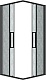 Grossman  Душевой уголок Cosmo 100x100x195 профиль черный матовый стекло шиншилла – фотография-13