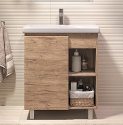 Vigo Тумба c раковиной Milos 700-1-0 дуб золотой – фотография-2