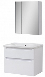 Cerutti Мебель для ванной Пьемонт 70 подвесная №2 с зеркальным шкафом – фотография-1