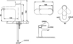 Bravat Смеситель для раковины Opal F1125183CP – фотография-2
