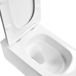 Azario Унитаз подвесной Indor AZ-9004WT безободковый белый – фотография-10