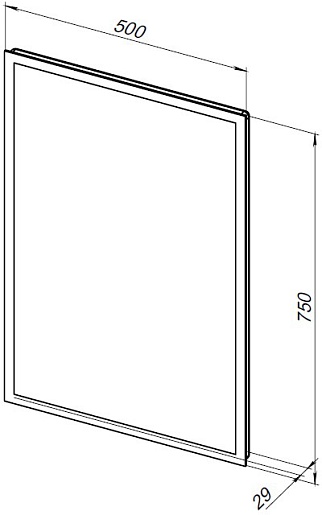 Aquanet Мебель для ванной Ирис New 50 подвесная белая глянцевая – фотография-20