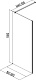 Aquanet Душевая перегородка Cinetic 90 AE12-F-90H190U-CT профиль хром стекло прозрачное – картинка-19