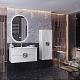 Opadiris Мебель для ванной Ибица 90 с овальным зеркалом подвесная белая/хром – картинка-18
