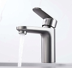 Aquatek Смеситель для раковины Ника AQ1810BGM оружейная сталь – фотография-2