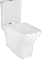 Azario Унитаз-компакт Mari AZ-79143T безободковый с бачком с сиденьем микролифт белый