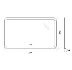 BelBagno Зеркало SPC-MAR-1000-600-LED-TCH-WARM – фотография-7