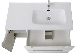 BelBagno Тумба под раковину Etna 100 R подвесная белая матовая – фотография-8