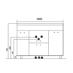 Mixline Тумба с раковиной Этьен 100 – фотография-2