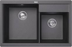 Florentina Мойка кухонная Касси 780 черная – фотография-1
