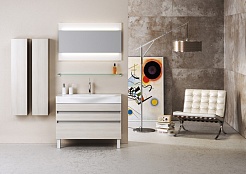 Aqwella Мебель для ванной Бергамо 100 акация – фотография-2