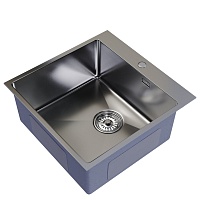 Mixline Мойка настольный монтаж 50/50 (2,0) выпуск 3 1/2 сатин