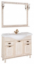 Aquanet Мебель для ванной Тесса 105 жасмин/золото – фотография-1
