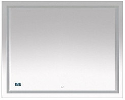 Misty Зеркало Неон 2 LED 100x80 сенсор на зеркале, часы – фотография-1