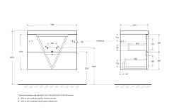BelBagno Тумба под раковину Vittoria 80 подвесная Pino – фотография-6