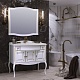 Opadiris Зеркало для ванной Лаура 100 белое с бежевой патиной – картинка-11