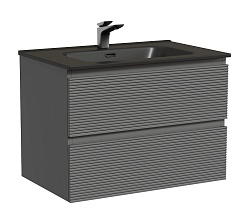 Sancos Тумба с раковиной Folk 70 grey soft раковина Element 71 CN7007MB – фотография-1