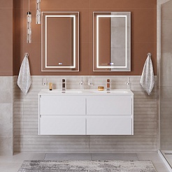 BelBagno Тумба под раковину Kraft 120-2 подвесная Bianco Opaco – фотография-8