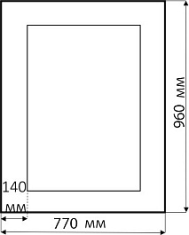 Misty Зеркало для ванной Аврора R.1076.PA.ZF col 131 – фотография-2