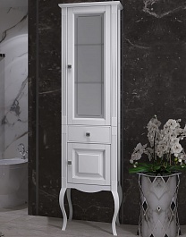 Opadiris Шкаф-пенал для ванной Лаура 45 R белый – фотография-1